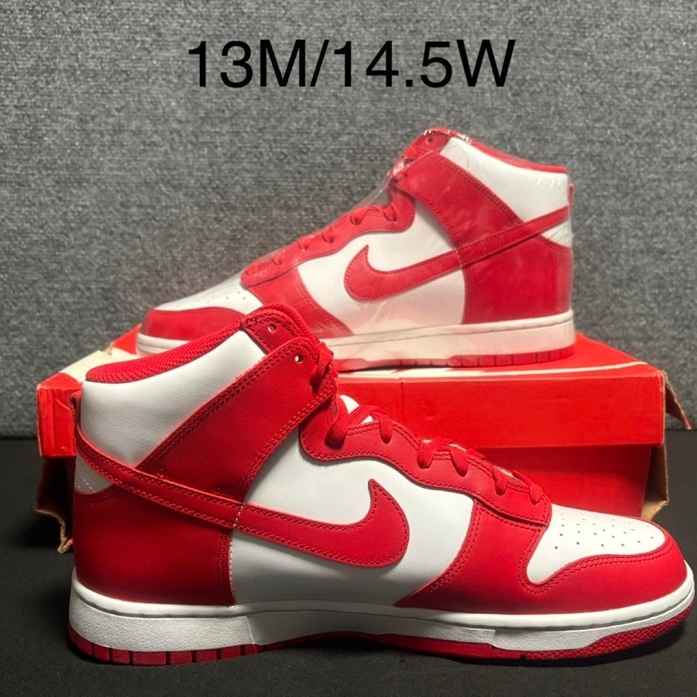 Nike Dunk High Championship White Red Size 13M Brand New DD1399-106